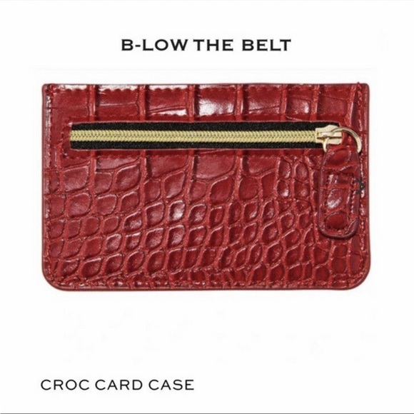 B-Low the Belt Accessories - 🎁GIFTED🎁 Red Croc Card Holder